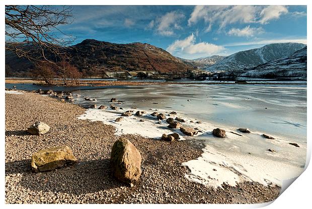 Brotherswater Winter Print by John Hare