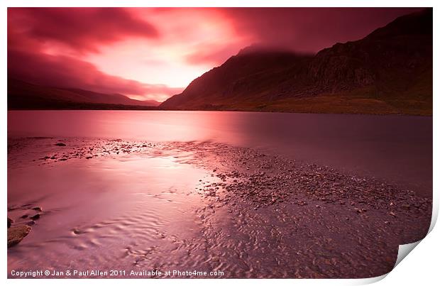 Cwm Idwal Print by Jan Allen