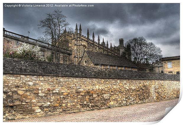 Christ Church Spires Print by Victoria Limerick