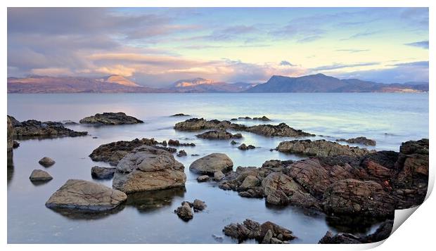 Skye dusk 2 Print by richard jones