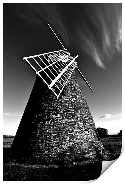 Halnaker windmill Print by richard jones