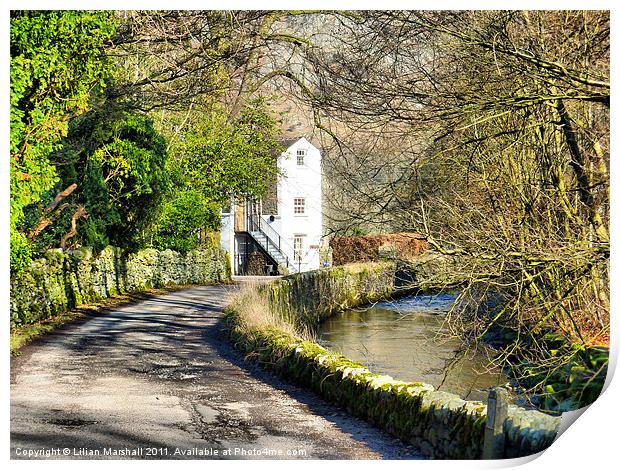 Down the Lane in Patterdale. Print by Lilian Marshall