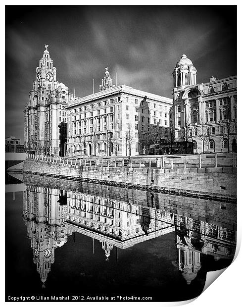 The Liver Building Print by Lilian Marshall