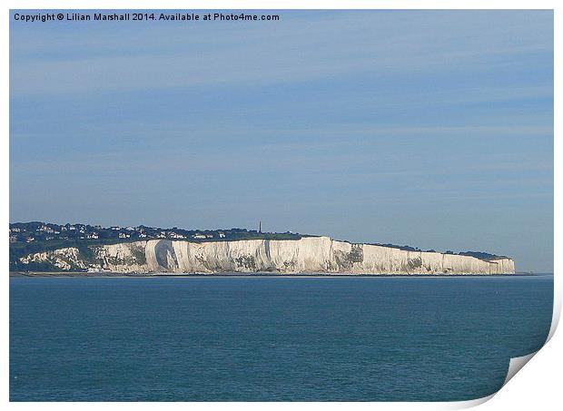  White Cliffs of Dover. Print by Lilian Marshall