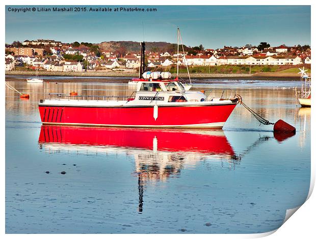 Conway Star- Fishing boat Print by Lilian Marshall