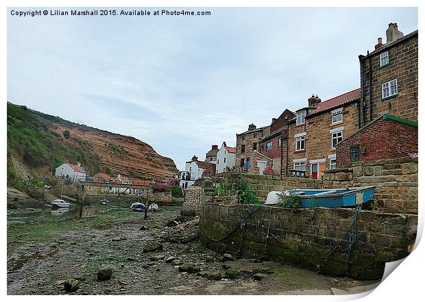  Staithes. Print by Lilian Marshall