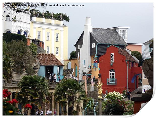 Portmeirion  Print by Lilian Marshall