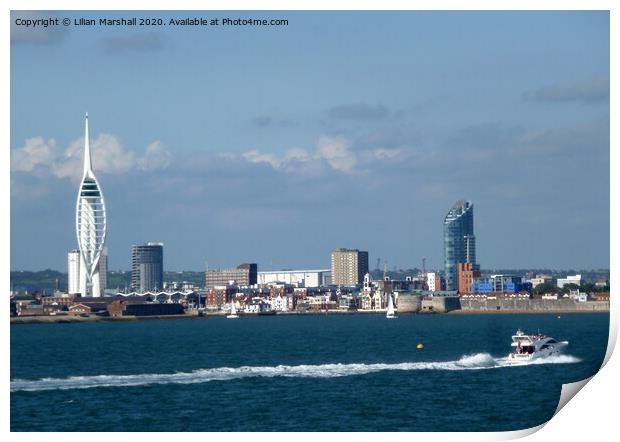Spinnaker Tower Portsmouth.  Print by Lilian Marshall