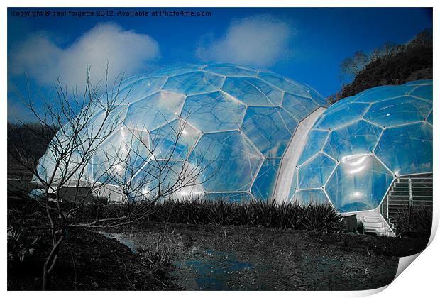 blue domes Print by paul forgette
