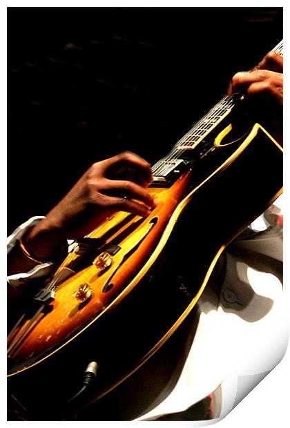 The Guitar Player Print by Hush Naidoo