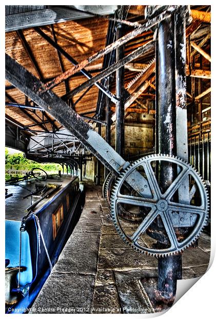 Burnley Wharf Print by Sandra Pledger