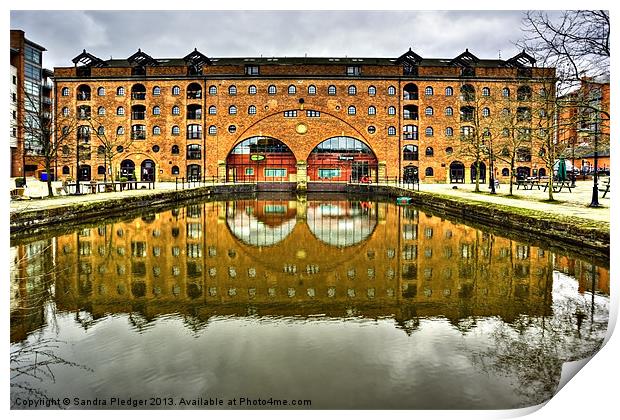 Middle Warehouse Castlefield Manchester Print by Sandra Pledger