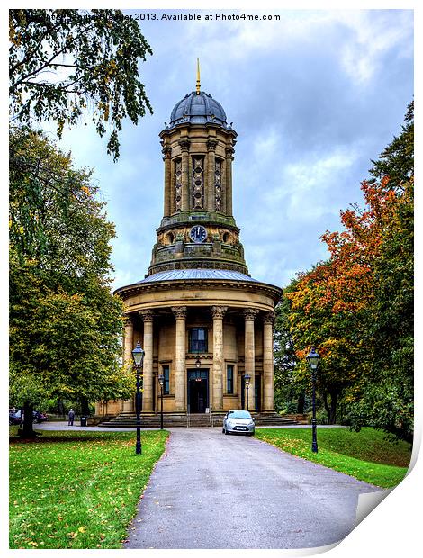 United Reformed Church Saltaire Print by Sandra Pledger