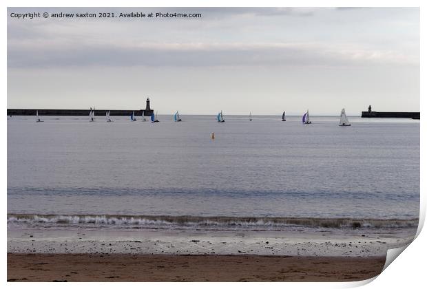  SAILING Print by andrew saxton