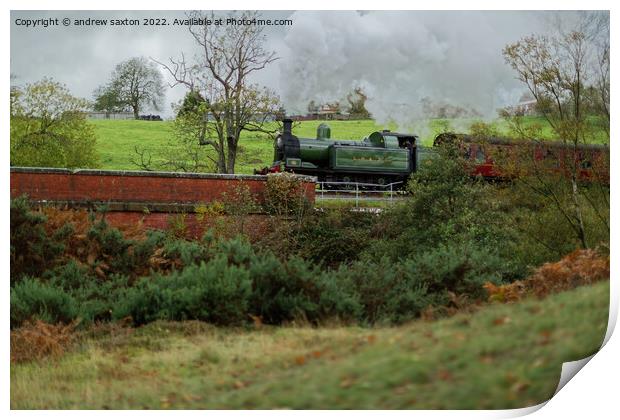 Full steam ahead  Print by andrew saxton