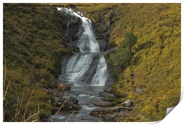  CASCADING WATER Print by andrew saxton
