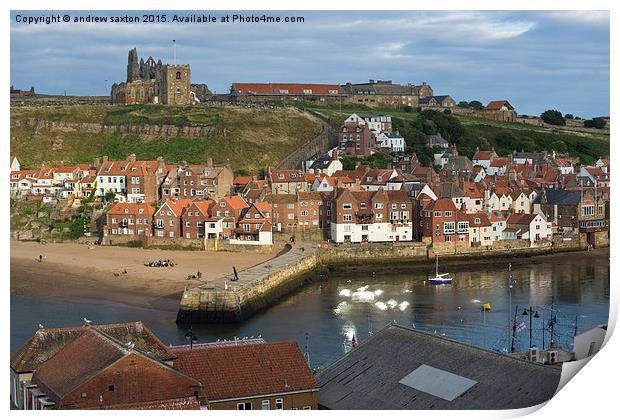  WHITBY SKY LINE Print by andrew saxton