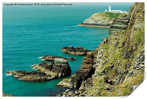  ANGLESEY COASTLINE Print by andrew saxton