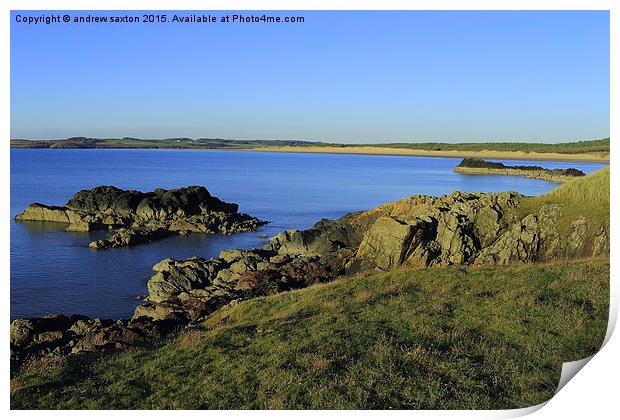  SUNNY DAY ON ANGLESEY Print by andrew saxton