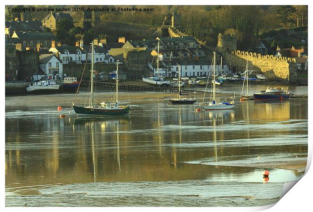  CONWY WATER Print by andrew saxton