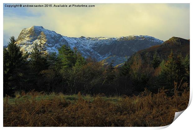  CUMBRIAN MOUNTAINS Print by andrew saxton