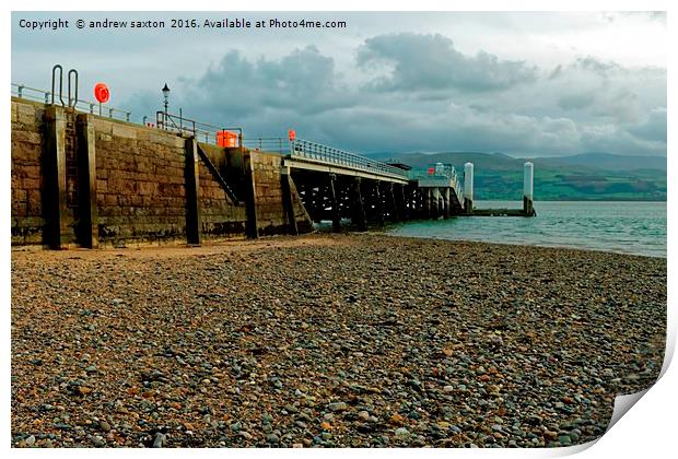 ITS A PIER Print by andrew saxton