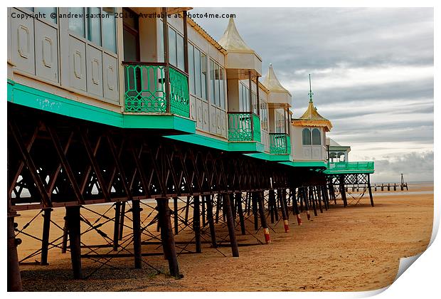 UNDER THE PIER Print by andrew saxton