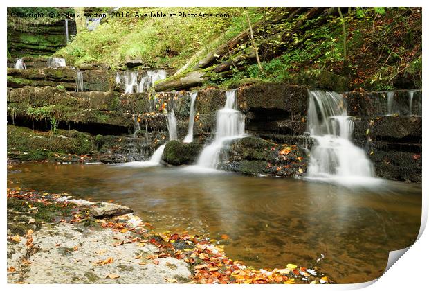 WATERFALLS EVERT WERE Print by andrew saxton