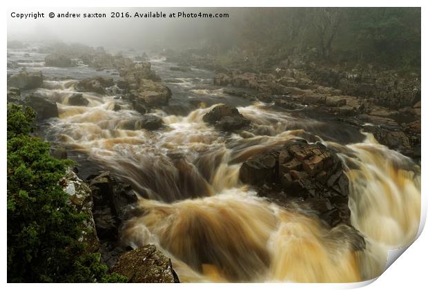 ROCKY MIST Print by andrew saxton