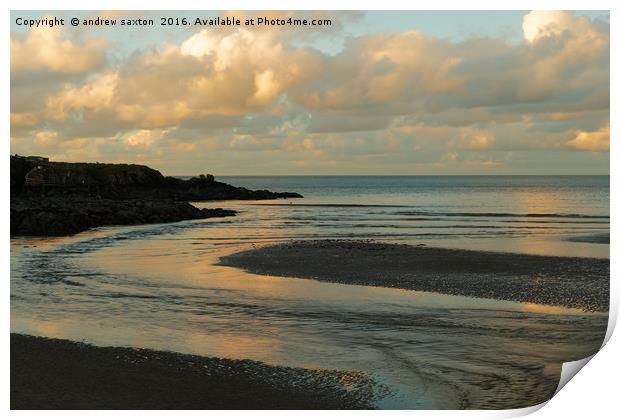 SUNSET BAY Print by andrew saxton