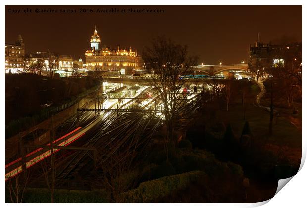 WAVERLEY STATION  Print by andrew saxton