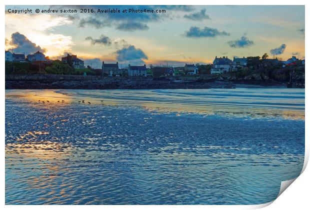 CEMAES SUNSET Print by andrew saxton