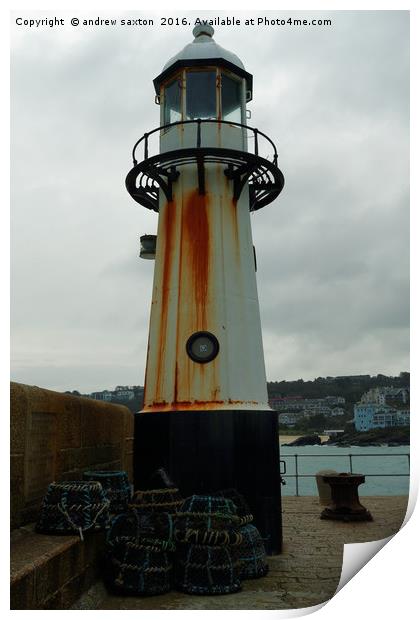 IVES LIGHTHOUSE Print by andrew saxton