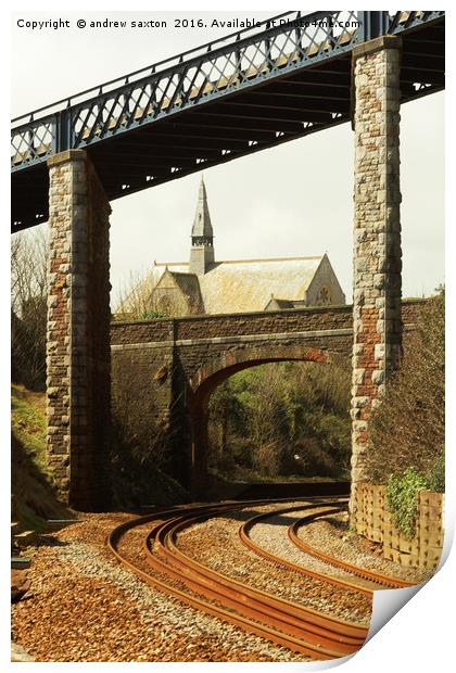 GOING ROUND THE BEND Print by andrew saxton