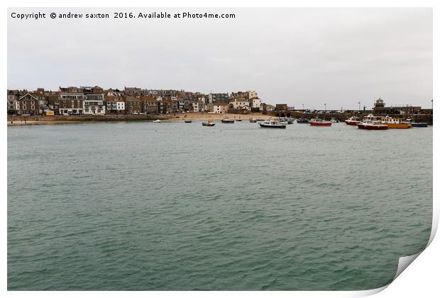 ST IVES CORNWALL Print by andrew saxton