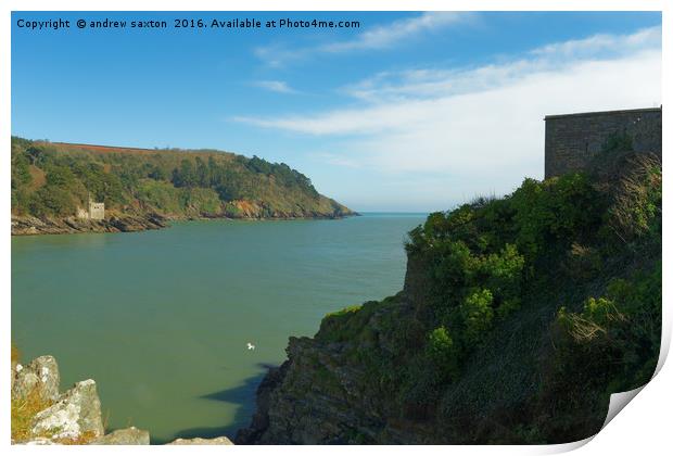 CLIFF TOP BATTLEMENTS Print by andrew saxton