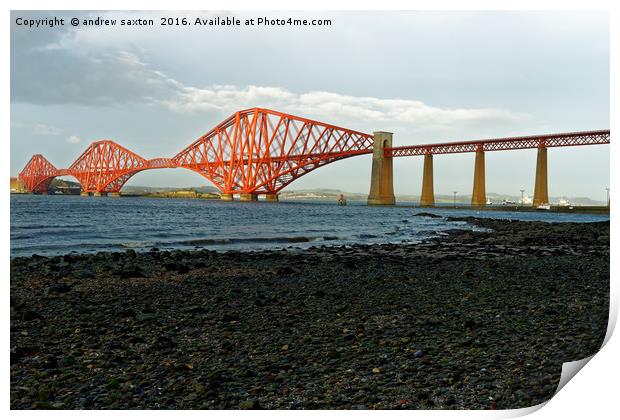 THE FORTH BRIDGE Print by andrew saxton