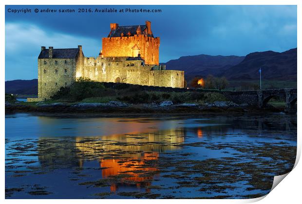CASTLE OF LIGHT Print by andrew saxton