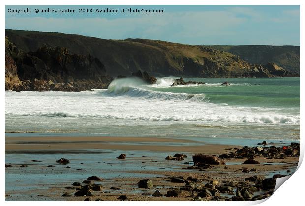 SANDS SEA Print by andrew saxton