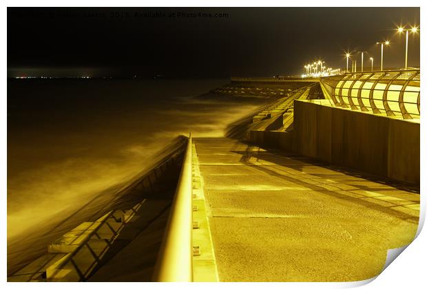 RAILINGS OF SEA  Print by andrew saxton