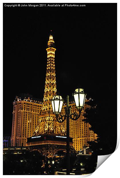 Paris in Vegas. Print by John Morgan
