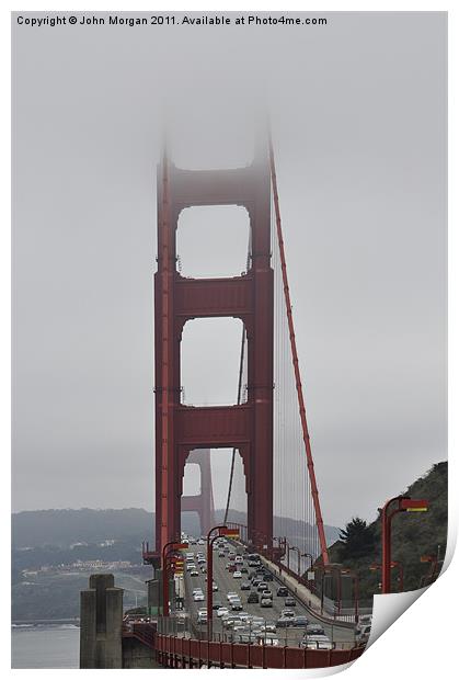 The Golden Gate. Print by John Morgan