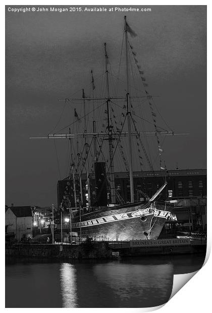  The SS Great Britain. Print by John Morgan