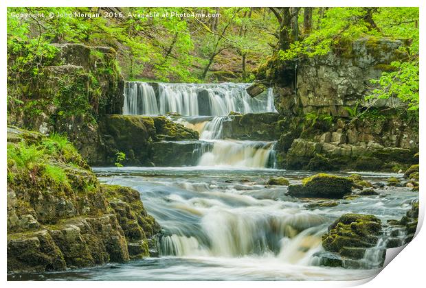 Waterfalls. Print by John Morgan