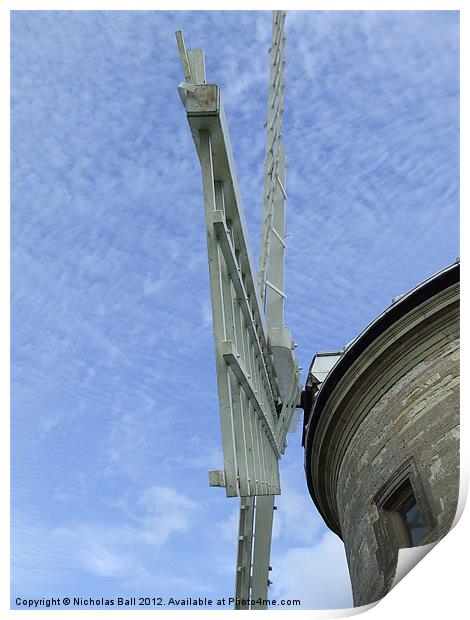 Chesterton Windmill - Warwickshire Print by Nicholas Ball