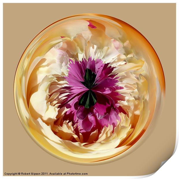 Spherical paperweight Peon Print by Robert Gipson
