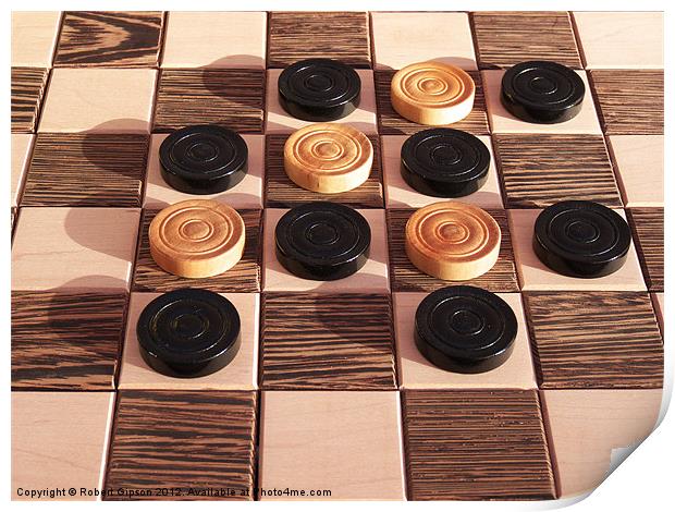 Chess n Checkers Print by Robert Gipson