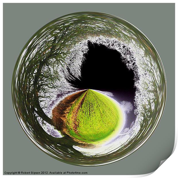 Spherical Winter to Infinity Print by Robert Gipson