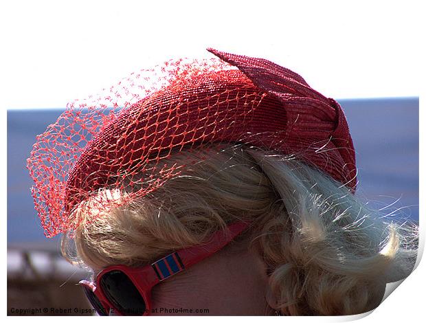Hat of red Print by Robert Gipson