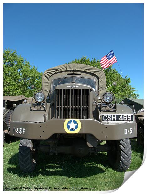 Monster military truck Print by Robert Gipson